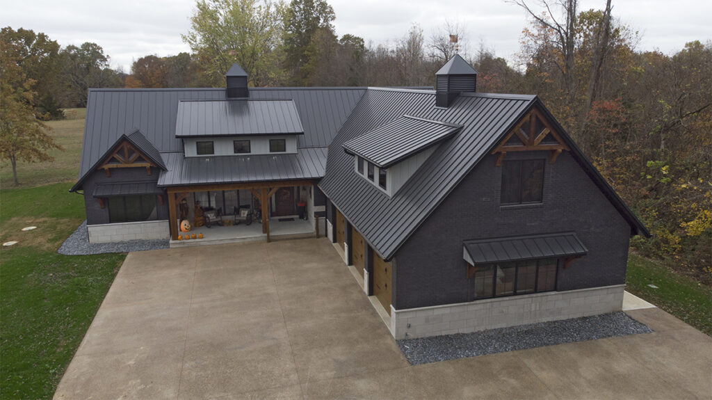 house with metal roof