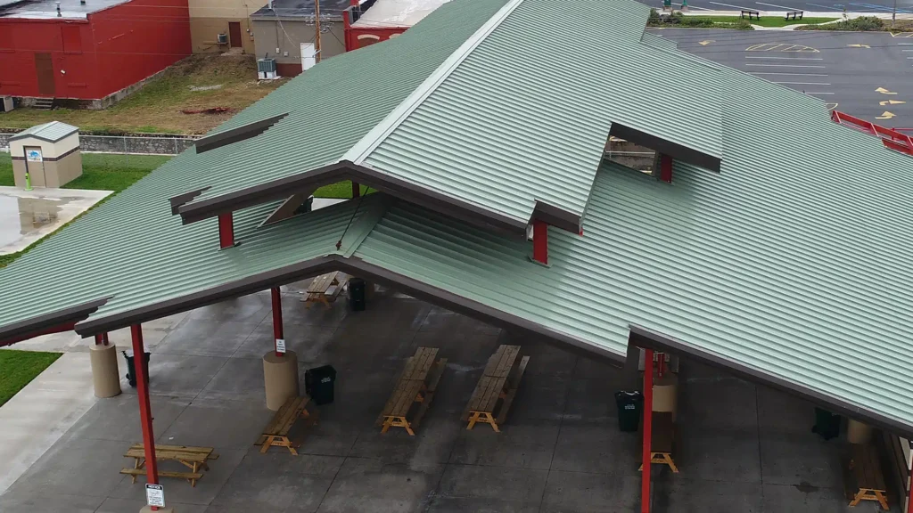 Central Span metal roof in Colony on a community center.