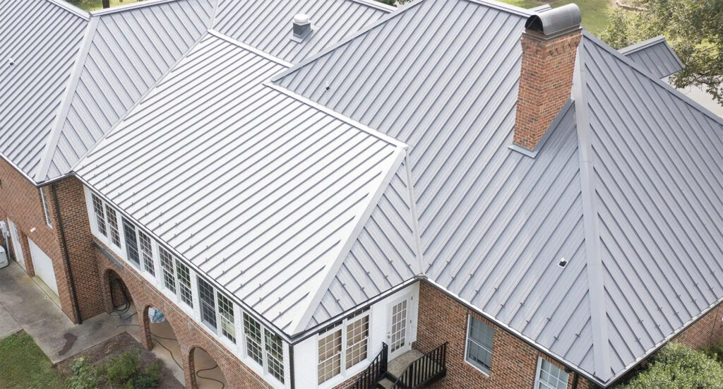 Panel-Loc Plus roof in Gray to demonstrate energy savings that come with metal roofs.